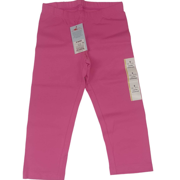 Girls' Capri Leggings - Cat & Jack, Pink, Size Small (6/6X) - Picture 3 of 6
